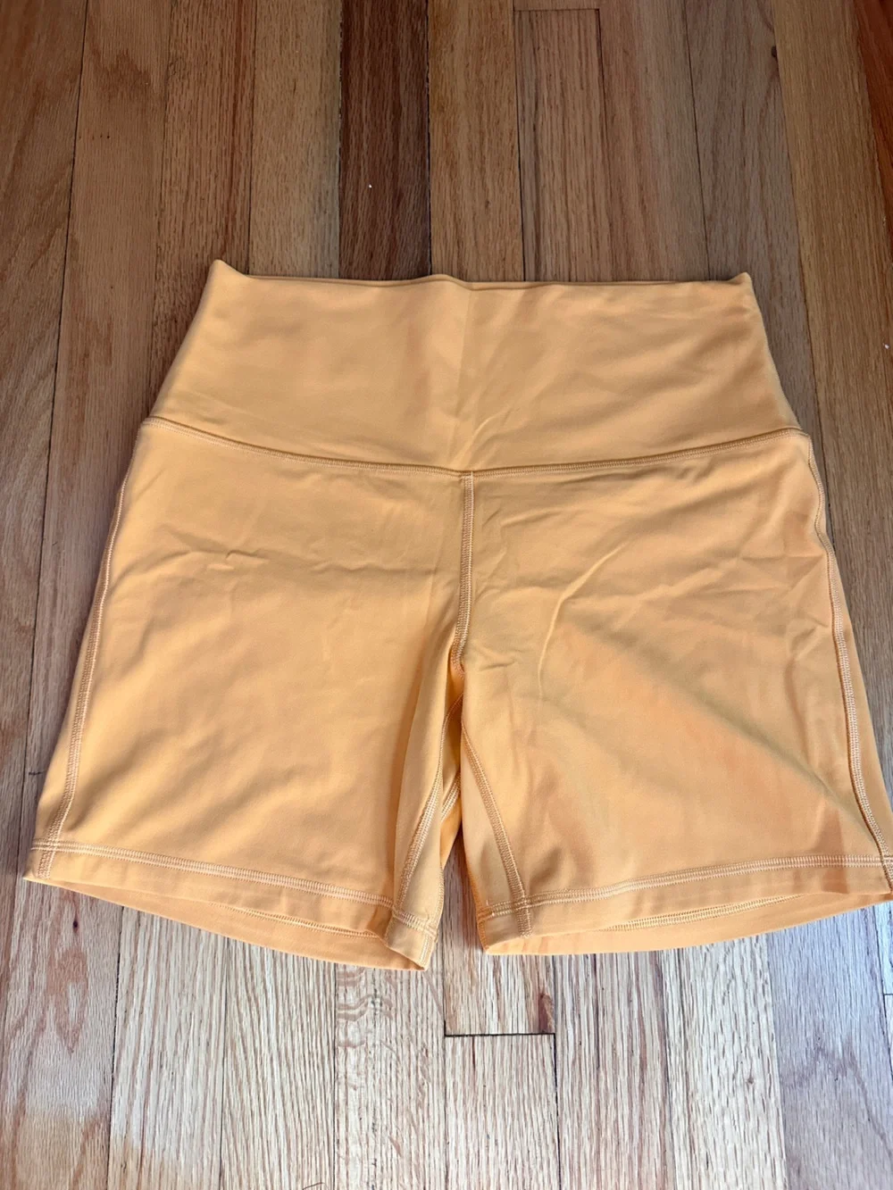 Lululemon High Rise Biker Shorts orange Size 10